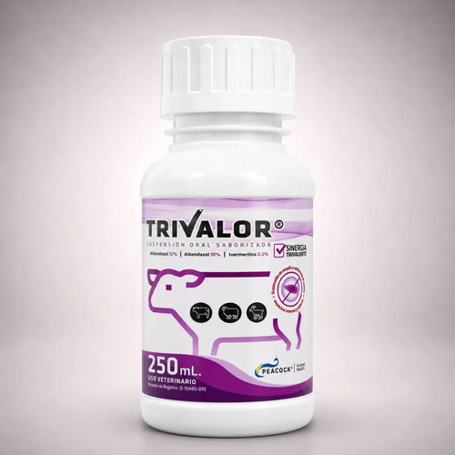 Trivalor 250 Ml, Triclabendazol,albendazol E Ivermectina